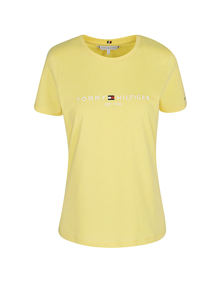 TOMMY HILFIGER T-Shirt Regular Fit  gelb | S